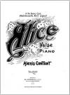 Alice: valse pour piano