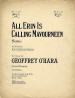 All Erin Is Calling Mavourneen
                                  Sheet Music Cover