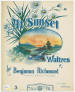 "At Sunset" Waltzes Sheet
                            Music Cover