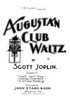 Augustan Club Waltzes Sheet Music Cover