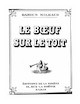 Cover page for sheet music for Le boeuf
                          sur le toit (Darius Milhaud)