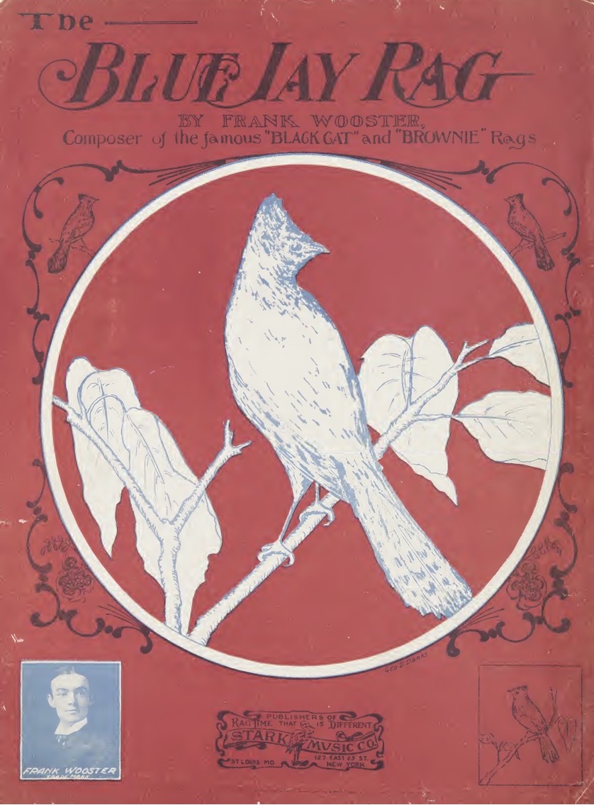 Blue Jay Rag Sheet Music Cover
                              (Wooster)