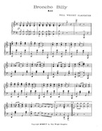 First page of music of Broncho Billy