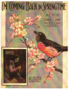 I'm Coming Back in Springtime Sheet
                            Music Cover