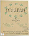 Colleen: An Irish Love Song Sheet
                              Music Cover