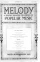 First page of Melody magazine
                              (September 1924)