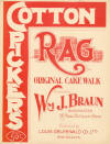 Cotton Pickers Rag: Original Cake Walk
                            Sheet Music Cover