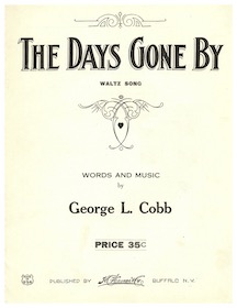 Sheet Music Cover for Days Gone By
Waltz Song (Cobb)