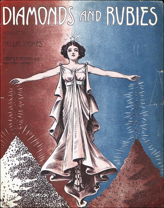 Diamonds and Rubies: Novelette,
                              Intermezzo Sheet Music Cover