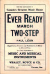 Ever Ready: March Two-Step Sheet
                                Music Cover