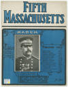 Fifth Massachusetts: March Sheet
Music Cover
