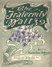 Fraternity Waltzes
                              Sheet Music Cover