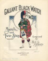 Gallant Black Watch March and Two
                                  Step Sheet Music Cover
