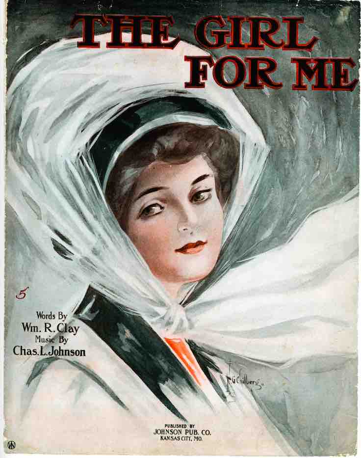 Sheet Music Cover for The Girl for
                                Me (Charles Johnson)