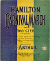 Hamilton Carnival March and Two
                                  Step Sheet Music Cover