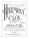 Harmony Club Waltzes Sheet Music Cover