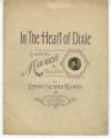 In
                              The Heart Of Dixie: Characteristic March
                              And Two-Step Sheet Music Cover