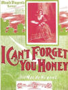 I
Can't Forget You Honey Sheet Music Cover