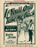 If
                            You'll Only Take Me Back Sheet Music Cover