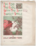 I'm For The Girl With The Sweet, Shy
                            Smile Sheet Music Cover