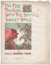 I'm For The Girl With The Sweet, Shy
                            Smile Sheet Music Cover