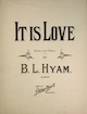 It is Love Sheet Music
                              Cover