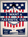 I Want a Patriotic Girl Sheet Music
                              Cover