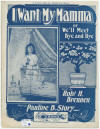 I Want My Mamma Sheet Music Cover