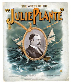First page of sheet music for The
                              Wreck of the “Julie Plante” (Spencer)