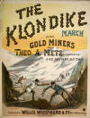 The Klondike March of the Gold
                                    Miners Sheet Music Cover