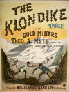 The Klondike March of the Gold
                                    Miners Sheet Music Cover