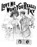 Love Me Won't You Really Try Sheet
                              Music Cover