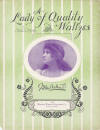 A Lady of Quality: Waltzes Sheet
                              Music Cover