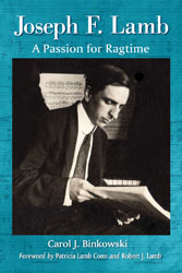 Book cover of Carol Binkowski,
                                  Joseph F Lamb: A Passion for Ragtime