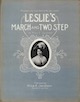 Sheet music cover for Leslie's March