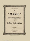 Mario: Danse Caracteristique Sheet
                                Music Cover