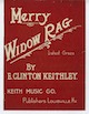 Sheet music cover for Merry Widow Rag
                            (Keithley)