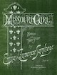 Sheet music cover for Missouri Girl:
                              March & Two Step