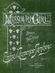 Sheet music cover for Missouri Girl:
                              March & Two Step