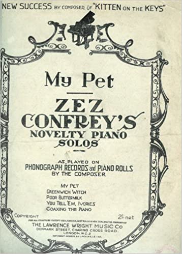 My Pet Sheet Music Cover (Zez
                              Confrey)