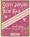 Scott
                          Joplin's New Rag Sheet Music Cover