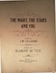 he Night, the Stars and You sheet music
cover