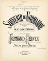 Souvenir de Normandie: Valse
                            caractristique Sheet Music Cover