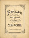 Le Papillon: Etude de Concert
                                    pour le Piano Sheet Music Cover