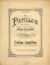 Le Papillon: Etude de Concert
                                    pour le Piano Sheet Music Cover