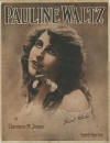 Pauline Waltz Sheet Music Cover