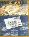 Send Me A Line (When I'm Across The
                            Ocean) Sheet Music Cover