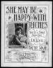 She May Be Happy With Riches Sheet
                              Music Cover