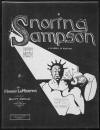 Snoring Sampson: A Quarrel in Ragtime
                            Sheet Music Cover