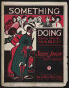 Something Doing Cake Walk March Sheet
                          Music Cover